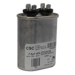 Capacitor, Run Single, 7.5Mfd, 370V, Flat